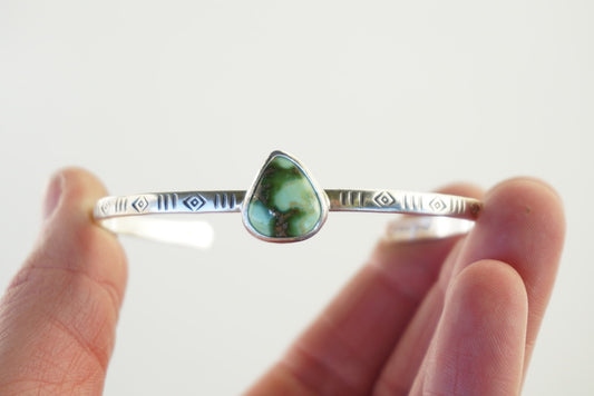 Stamped Cuff Bracelet (Verde Valley)