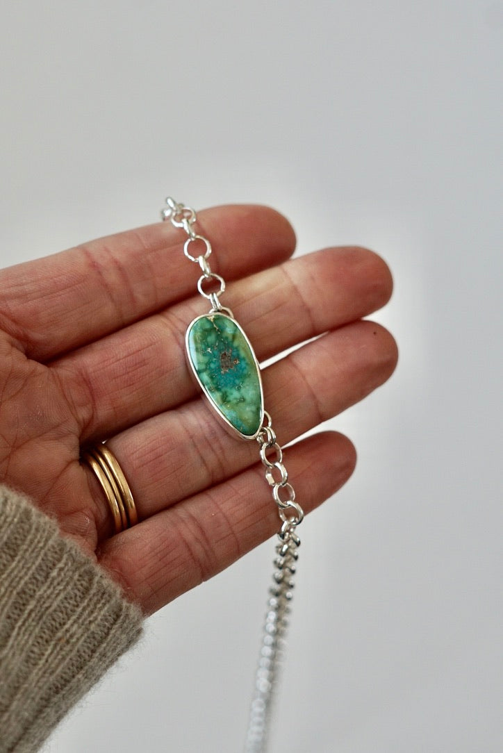 Turquoise Choker Necklace (Sonoran Gold)
