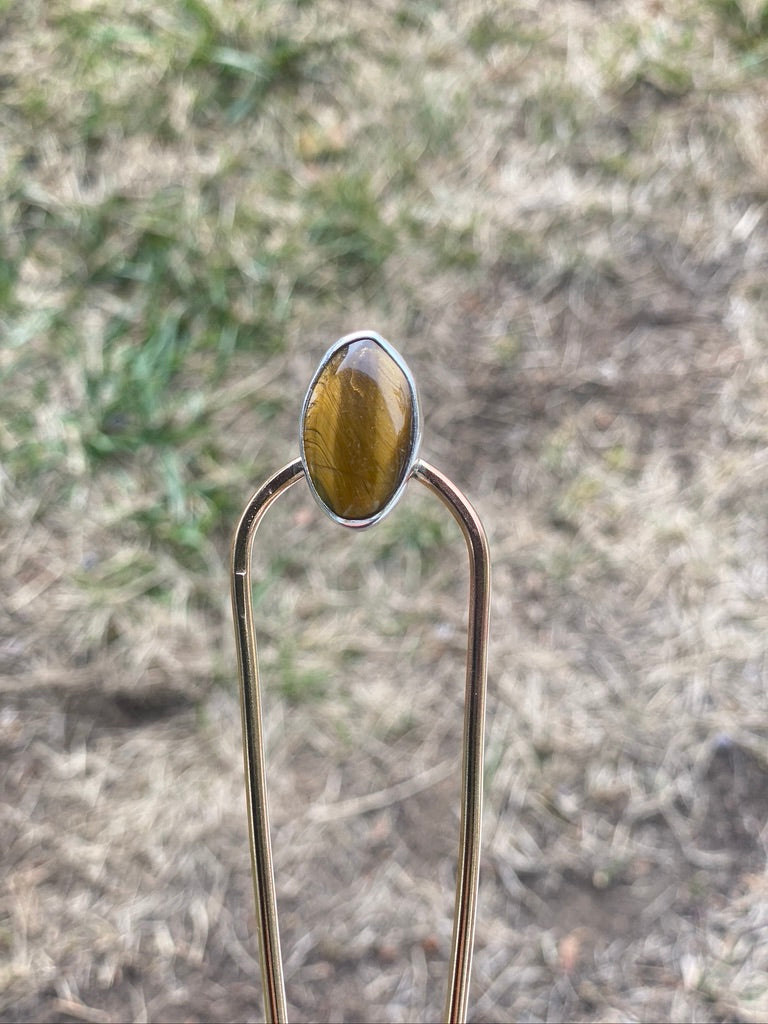 Hair Fork (Tigers Eye)