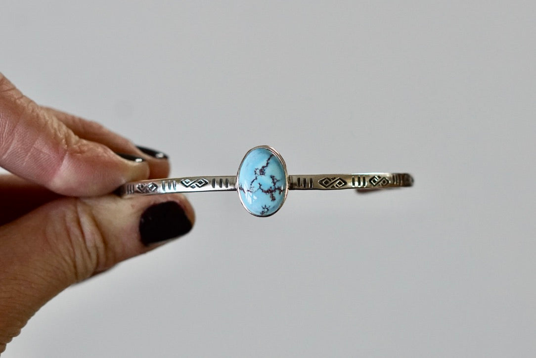 Stamped Cuff Bracelet (Golden Hill)