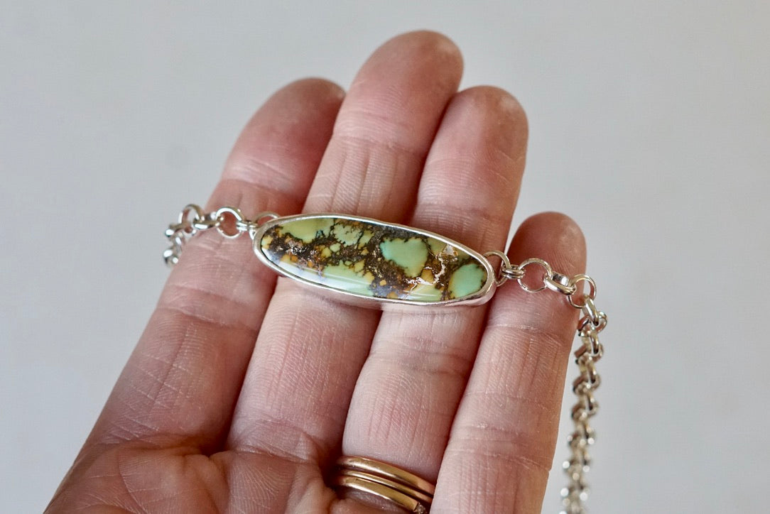 Turquoise Choker Necklace (Yungai)