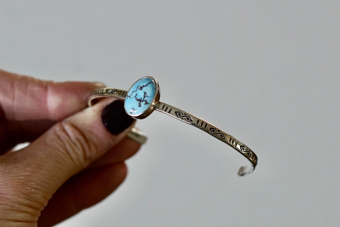 Stamped Cuff Bracelet (Golden Hill)
