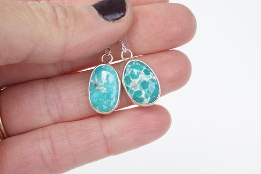 Turquoise Threader Earring (White Water)