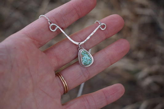 Hammered Drop Necklace (Sonoran Gold)