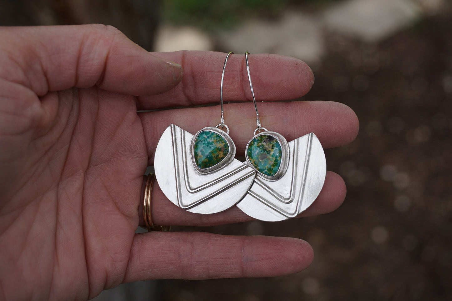 Chevron Danglers (Sonoran Gold)