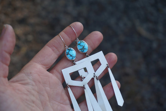 Silver Wind Chime Earrings