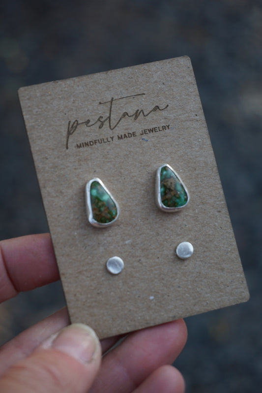 Turquoise Stud Set (Sonroan Gold)