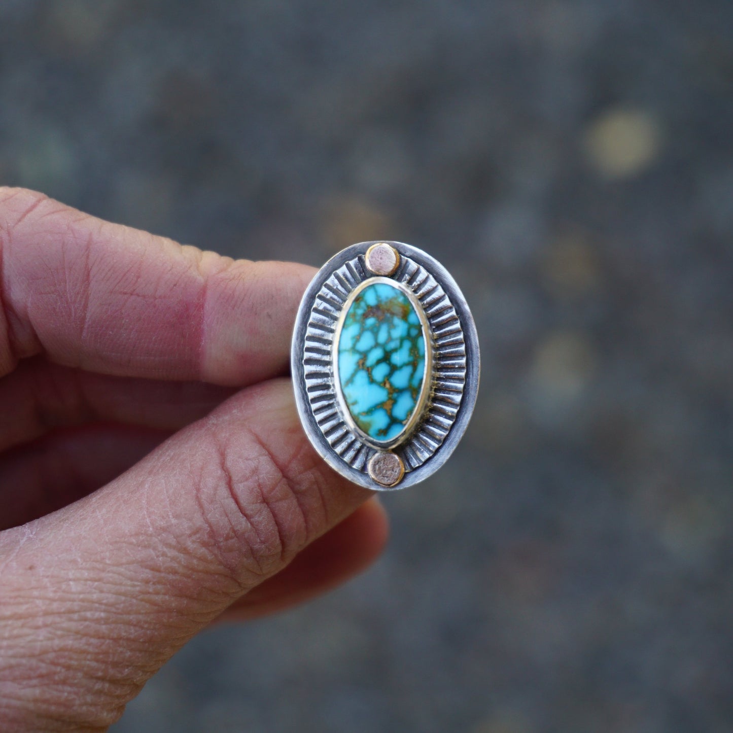 Small Sundial Ring (size 6)