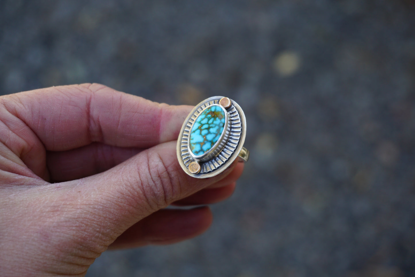 Small Sundial Ring (size 6)