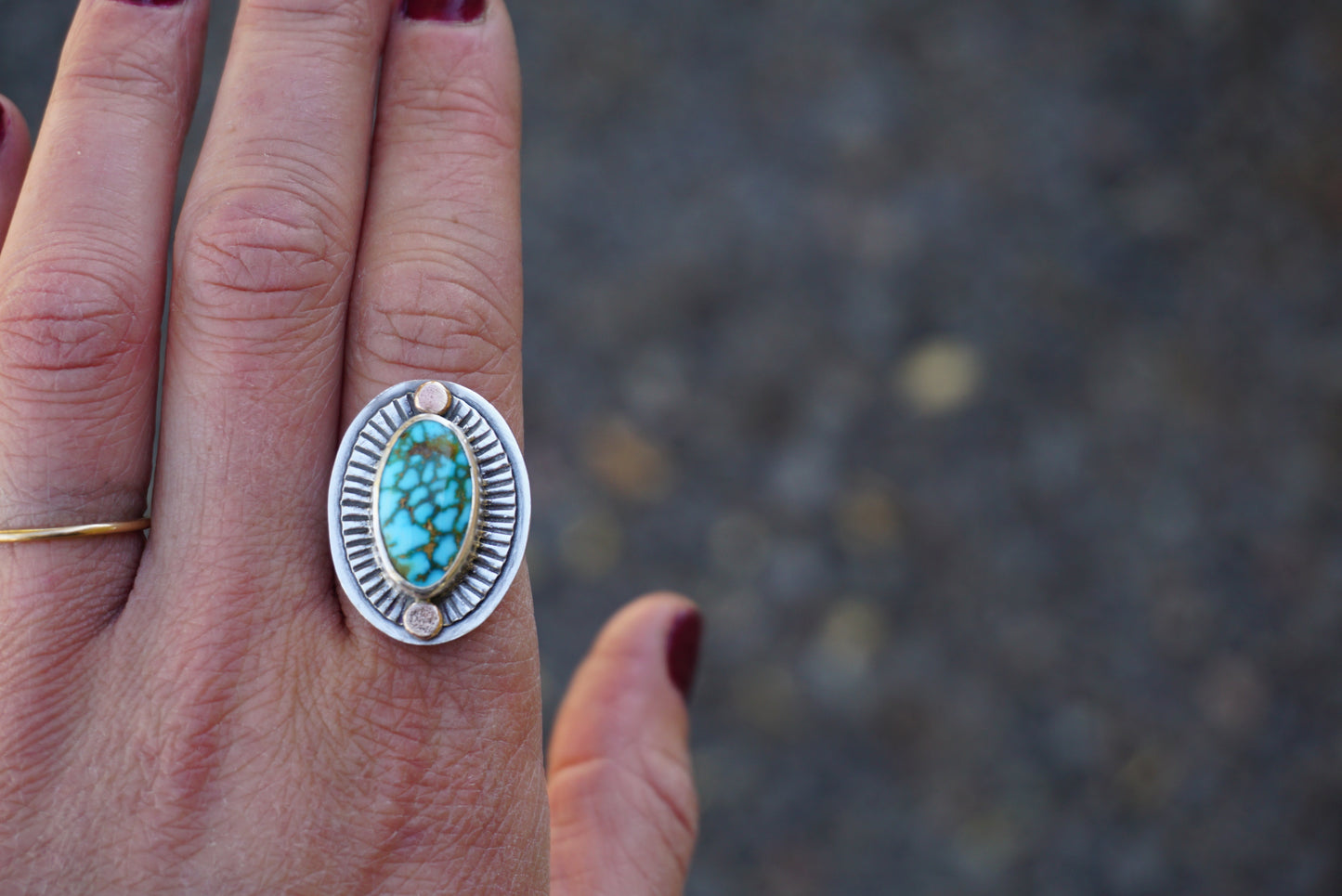 Small Sundial Ring (size 6)