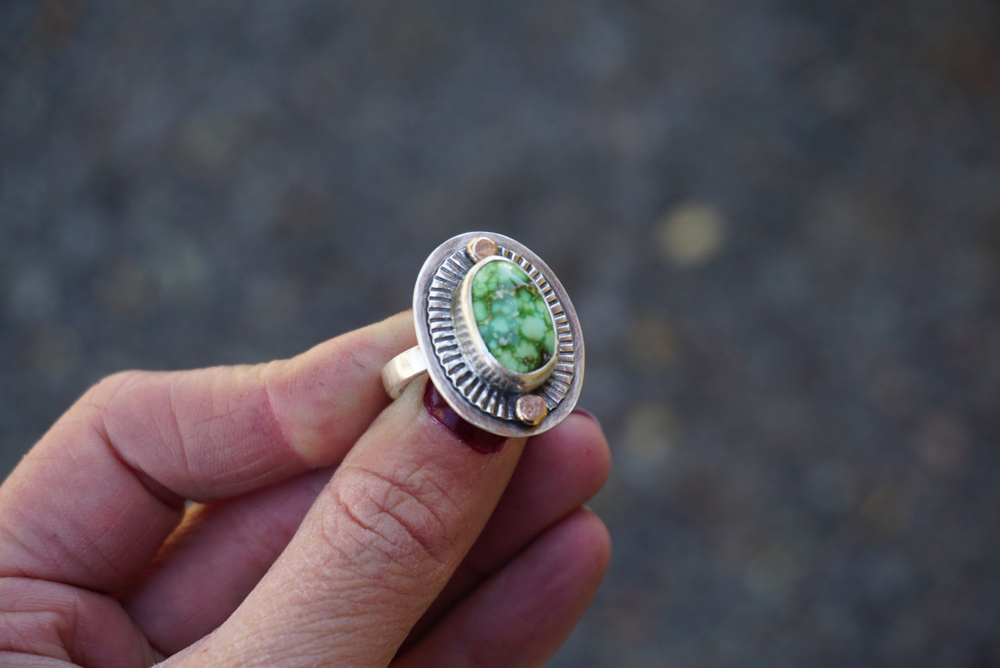 Small Sundial Ring (size 7.25)