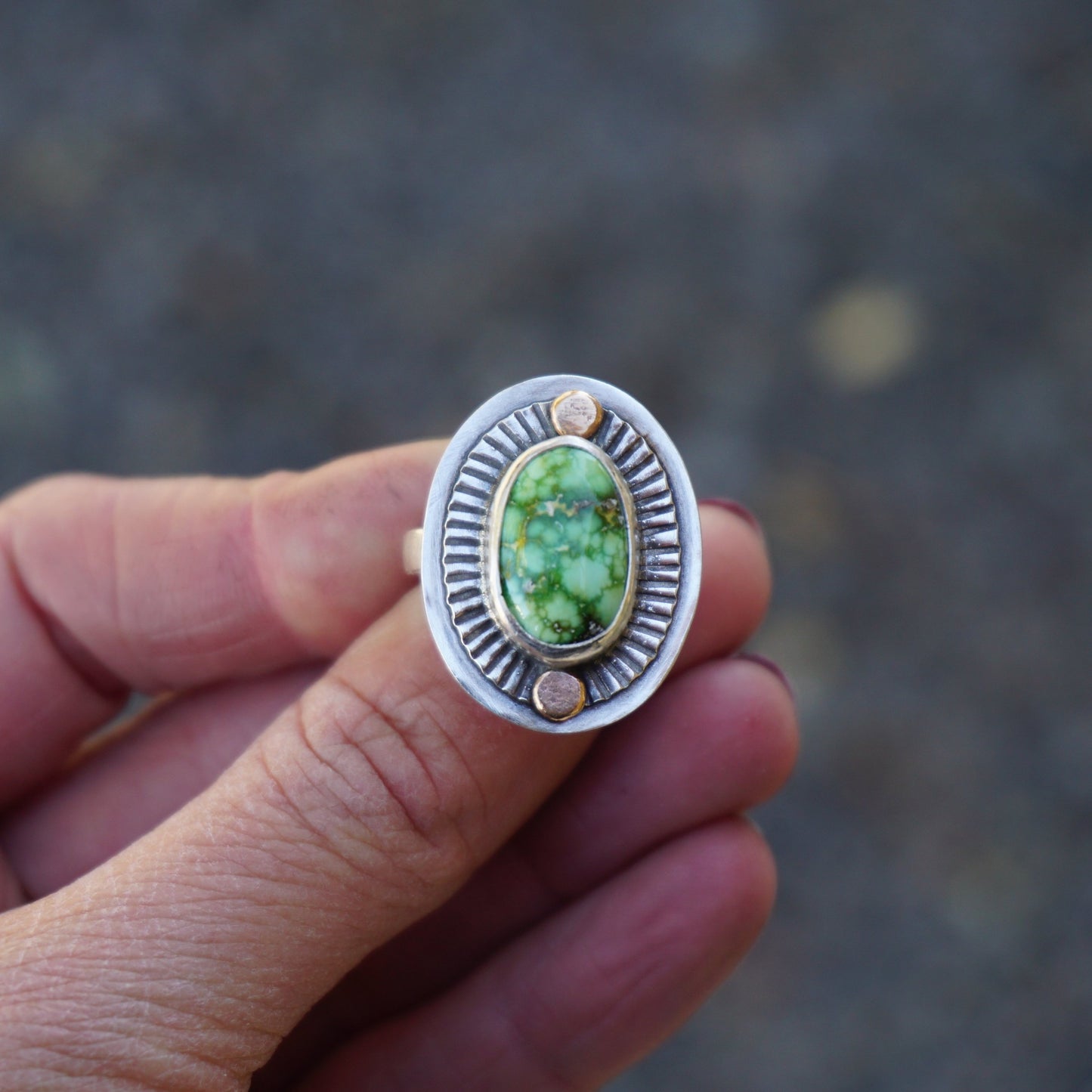 Small Sundial Ring (size 7.25)