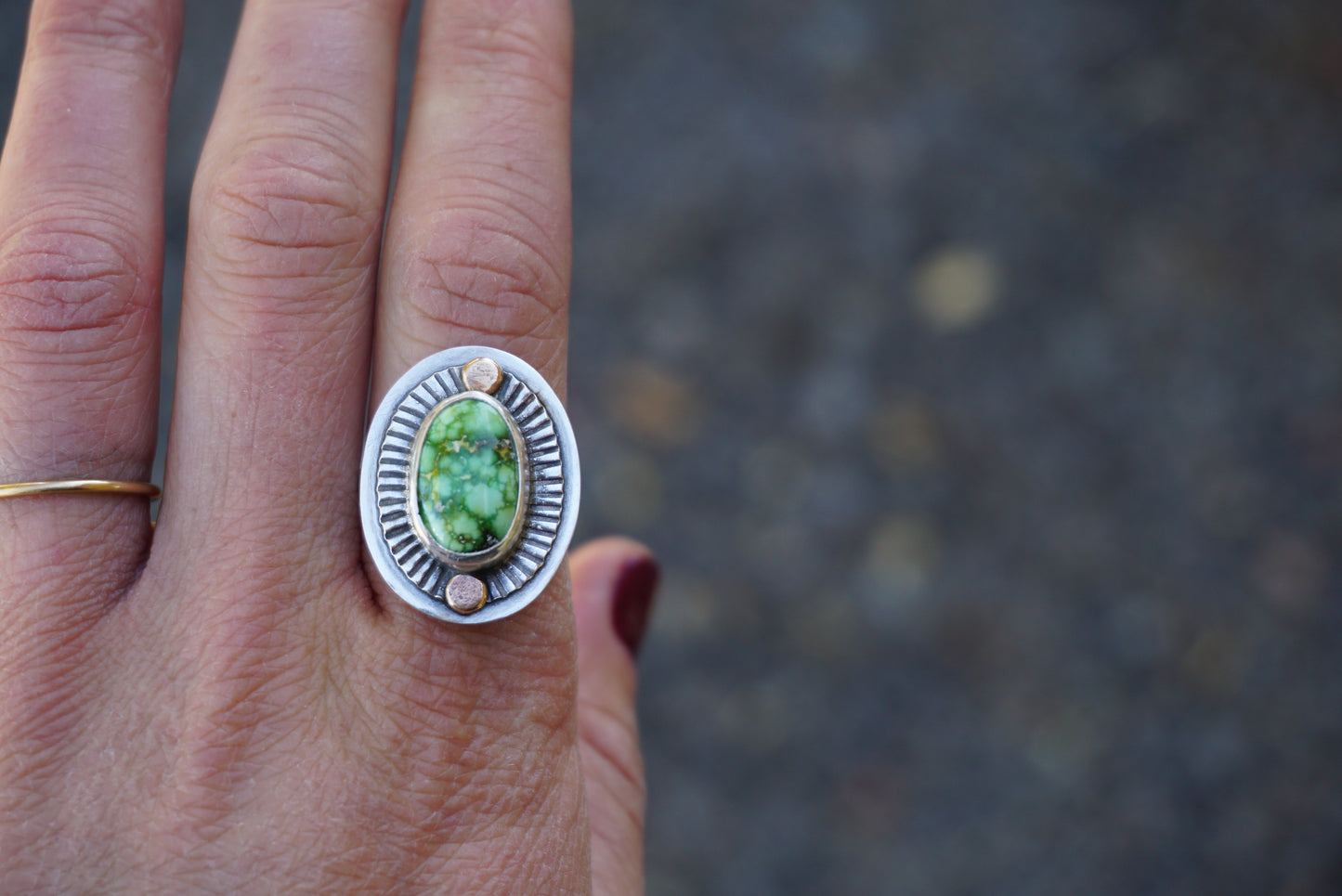 Small Sundial Ring (size 7.25)