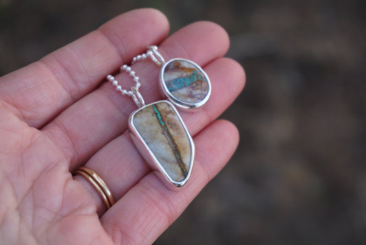 Turquoise Wrap Necklace (Royston Ribbon)