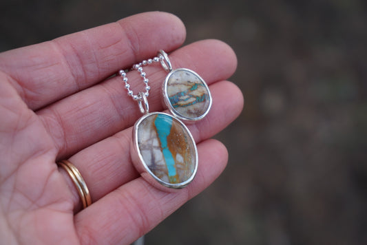 Turquoise Wrap Necklace (Royston Ribbon)