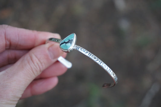 Stamped Cuff Bracelet (Carico Lake)