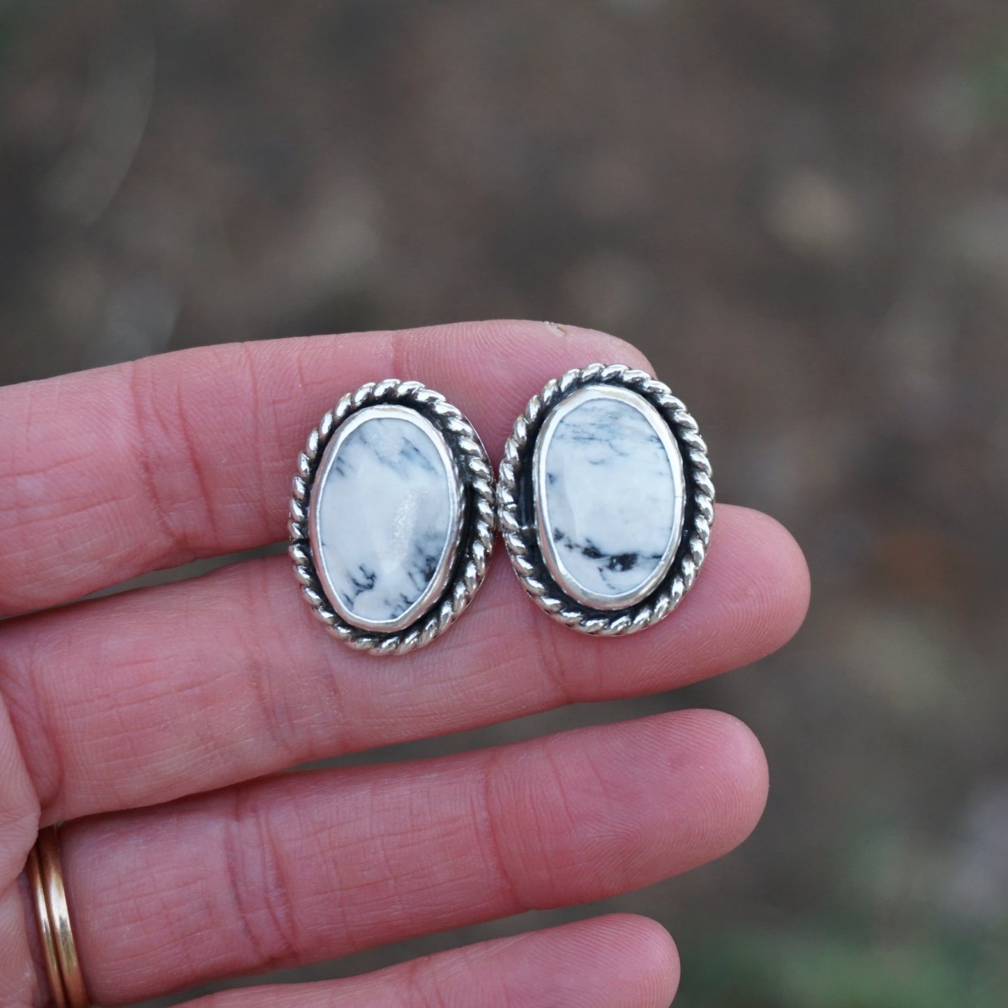 Turquoise Cufflink (White Buffalo)