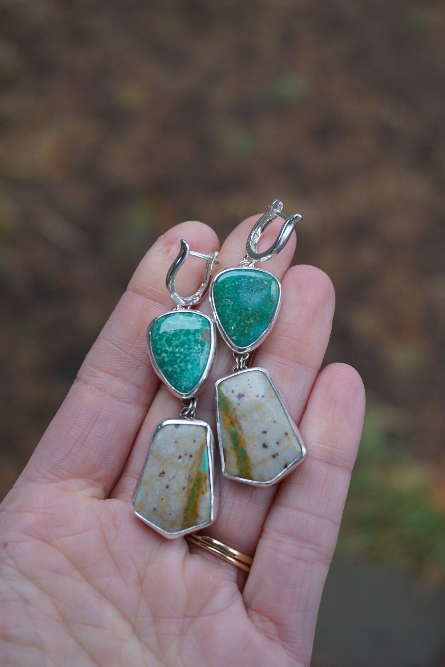 Emerald Valley & Royston Ribbon Lever-Back Earrings