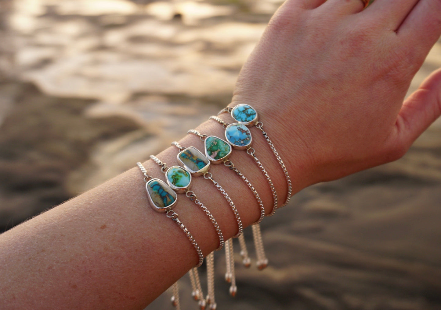 Box Chain Adjustable Bracelet (Sonoran Gold)