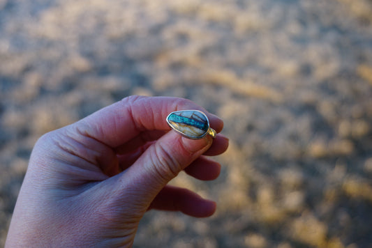 Turquoise Ring (Royston Ribbon - 7)