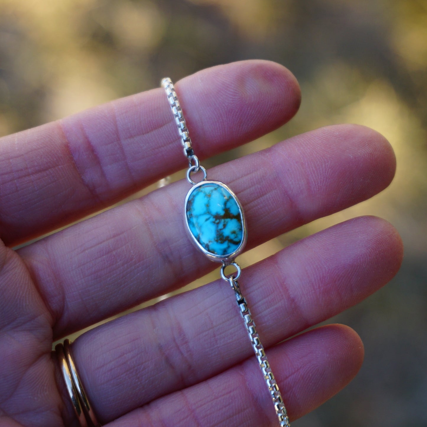 Box Chain Adjustable Bracelet (Kingman)
