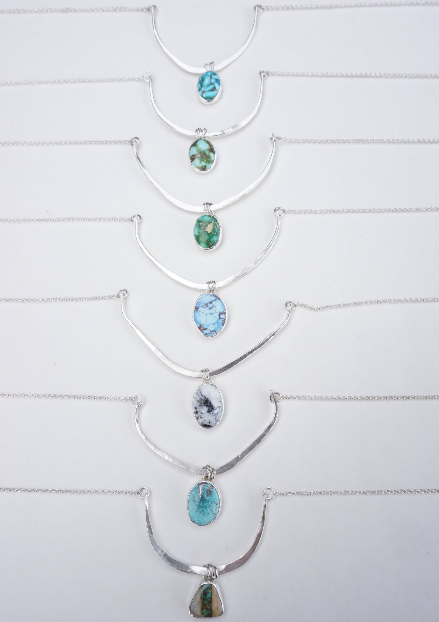 Turquoise Bar Necklace (Royston Ribbon)