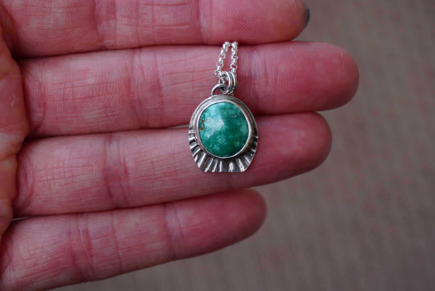 Turquoise Pendant - Emerald Valley