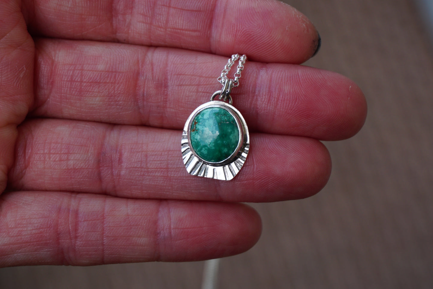 Turquoise Pendant - Emerald Valley