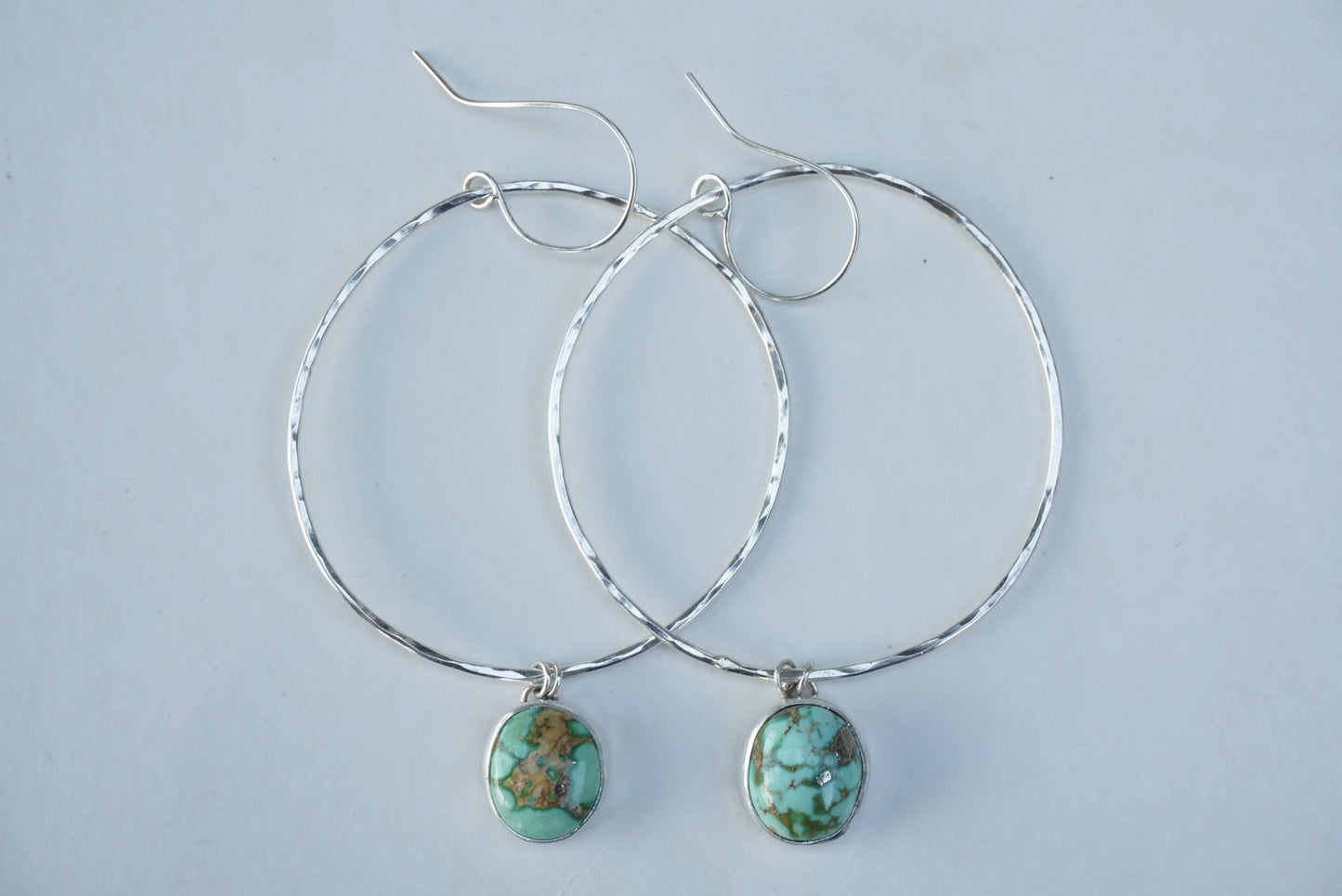 Hammered Organic Hoops (Sonoran Gold)