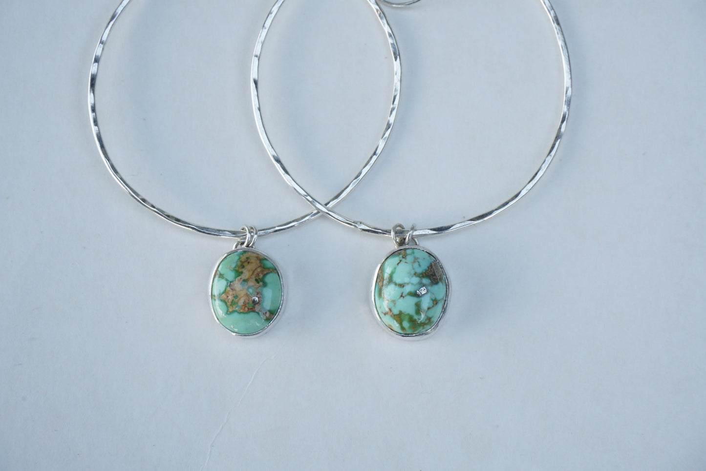 Hammered Organic Hoops (Sonoran Gold)