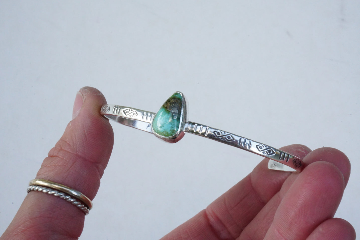 Stamped Cuff Bracelet (Sonoran Gold)