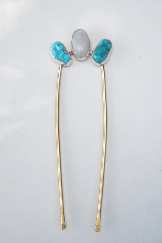 Hair Fork (Blue Moon/Moonstone)