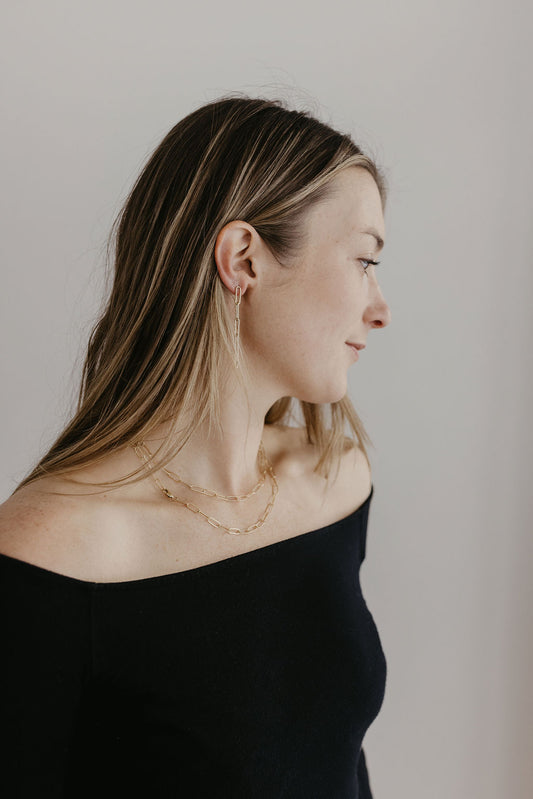 14/20 Yellow Gold Filled Paperclip Necklace