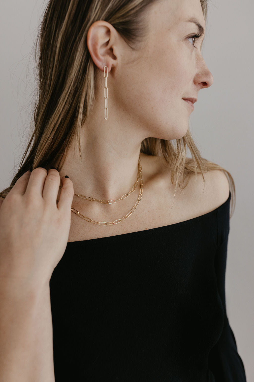 14/20 Yellow Gold Filled Paperclip Necklace