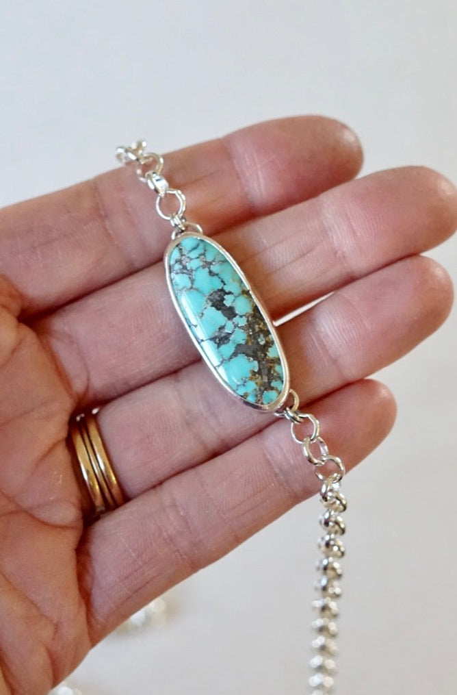 Turquoise Choker Necklace (Yungai)