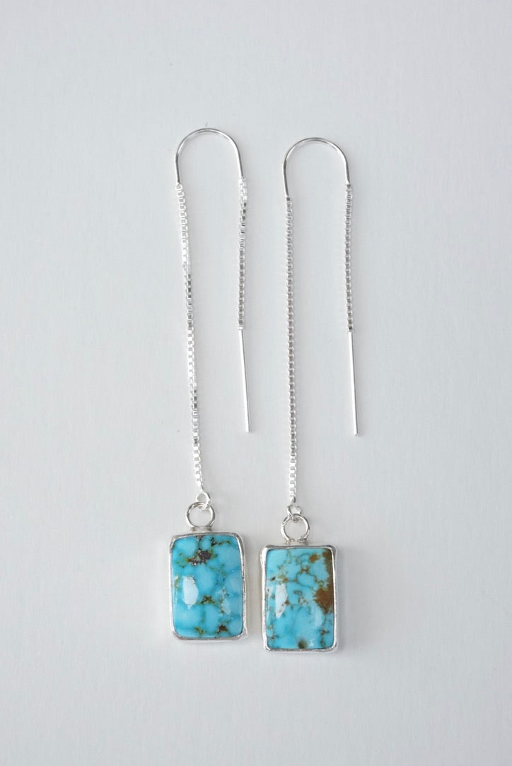 Turquoise Threader Earring (Kingman)