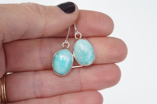Turquoise Threader Earring (White Water)