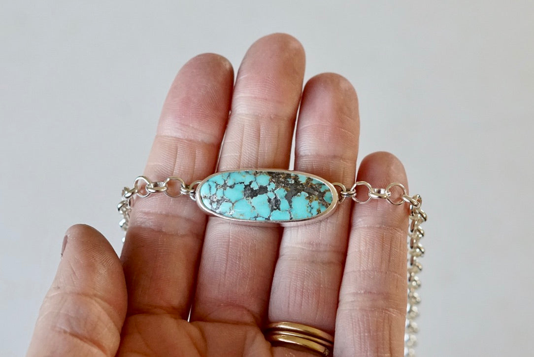 Turquoise Choker Necklace (Yungai)