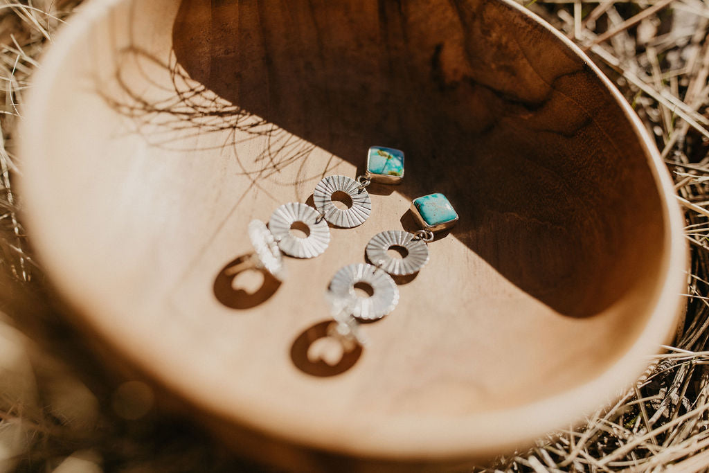 Full Circle Danglers (White Water)