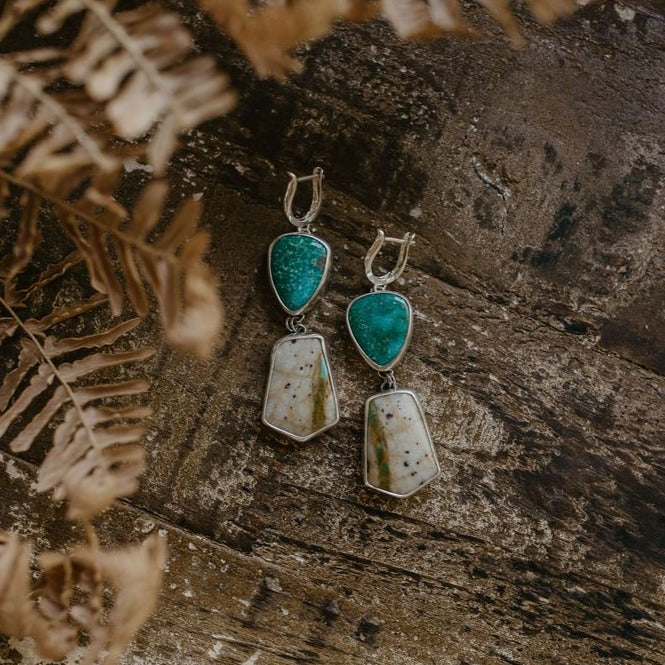 Emerald Valley & Royston Ribbon Lever-Back Earrings