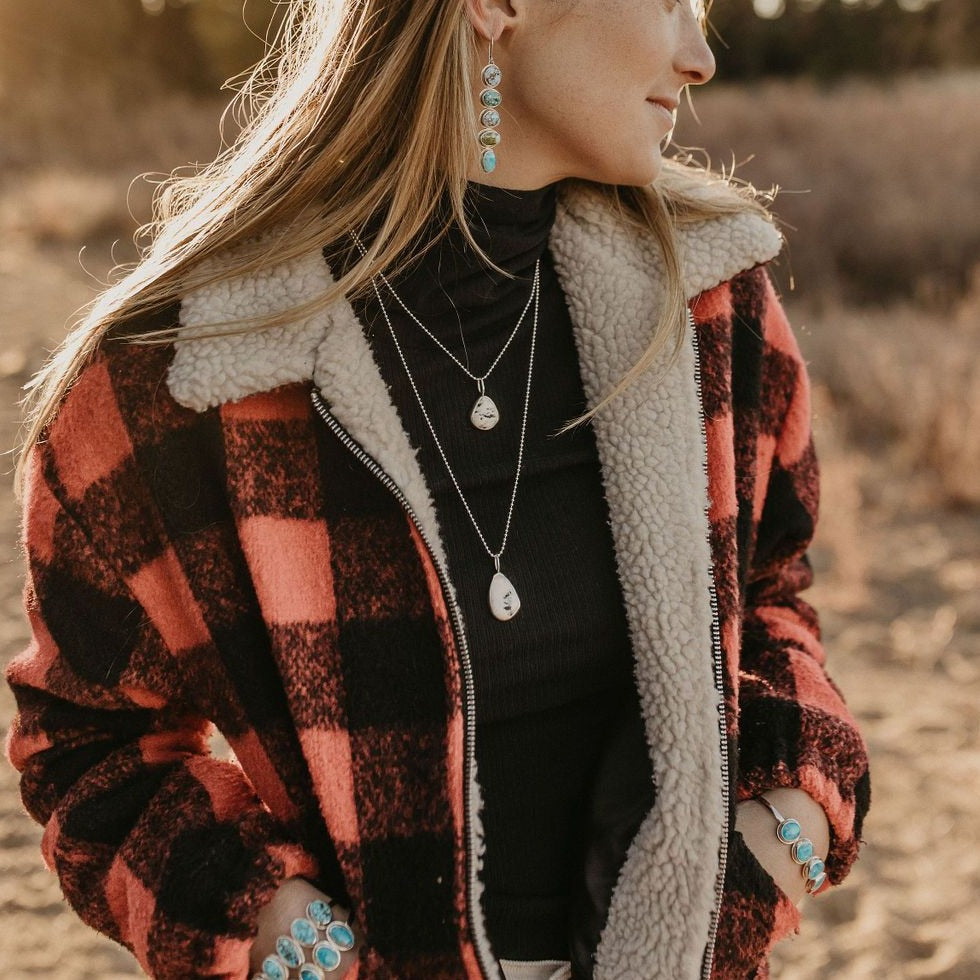 Turquoise Wrap Necklace (Sonoran Gold)