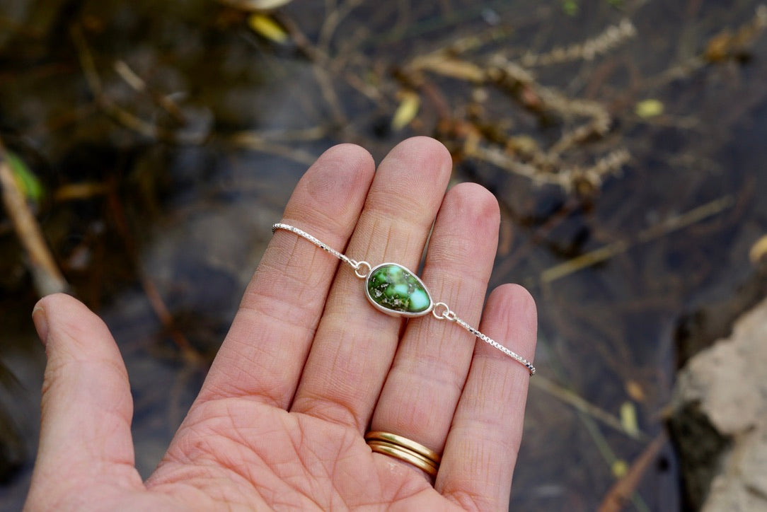 Box Chain Adjustable Bracelet (Sonoran Gold)
