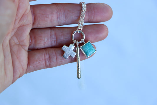 Mesa Charm Necklace (Turquoise Mountain)