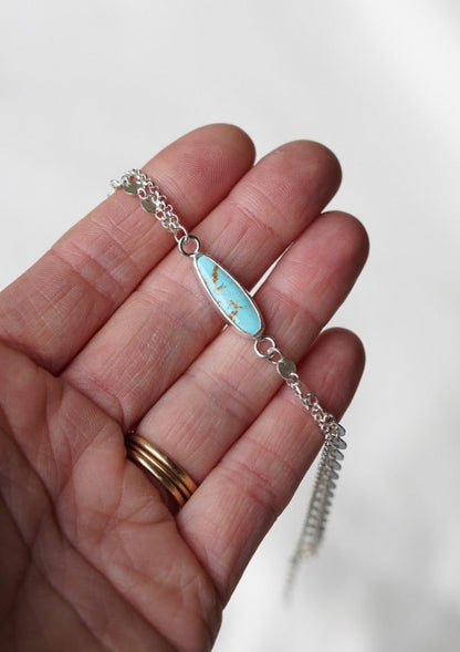 Boho Turquoise Anklet (Palamino)