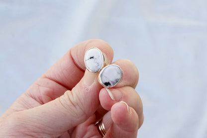 Stud Earrings (White Buffalo)