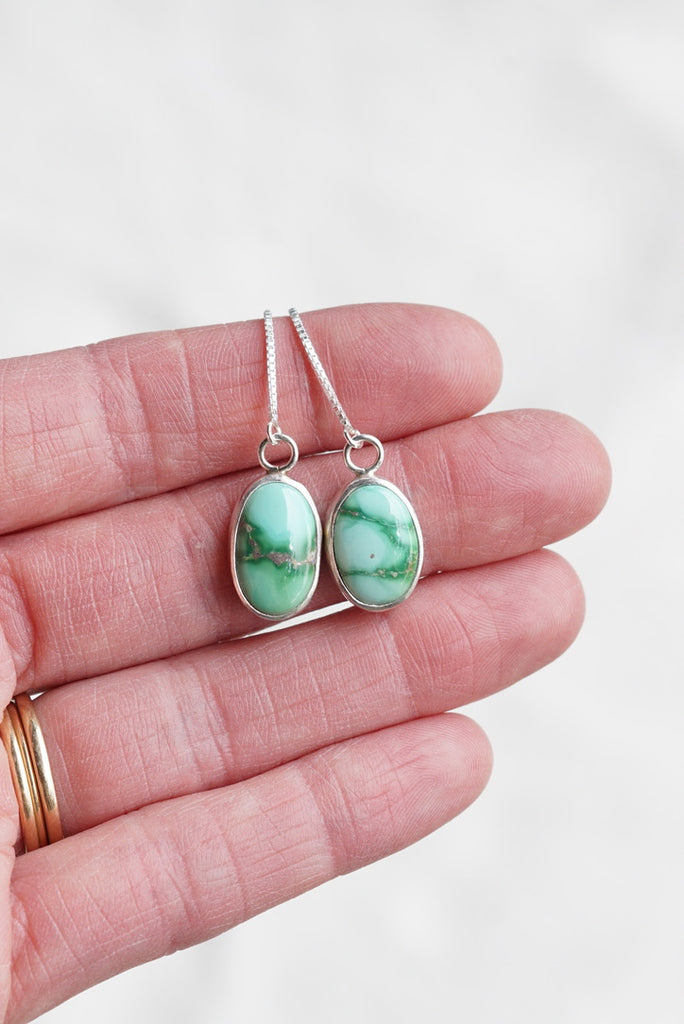 Turquoise Threader Earring (Emerald Valley)