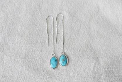 Turquoise Threader Earring (Blue Bird)