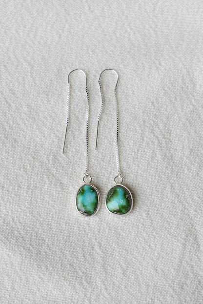 Turquoise Threader Earring (Sonoran Gold)