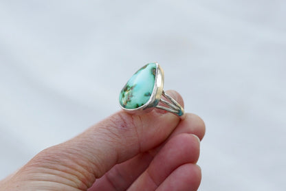 Sterling Silver & Sonoran Mtn Turquoise Ring (Size 8.5)