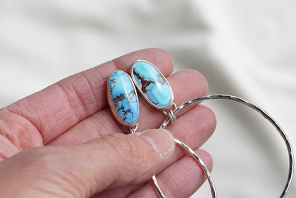 Hammered Organic Hoops (Golden Hill)